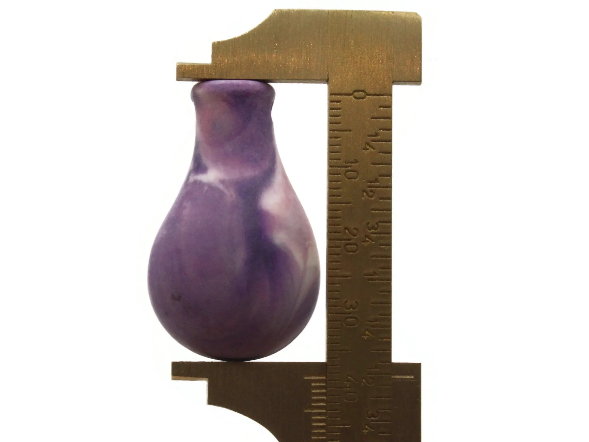 39mm Purple Vintage Plastic Bag Shaped Charm