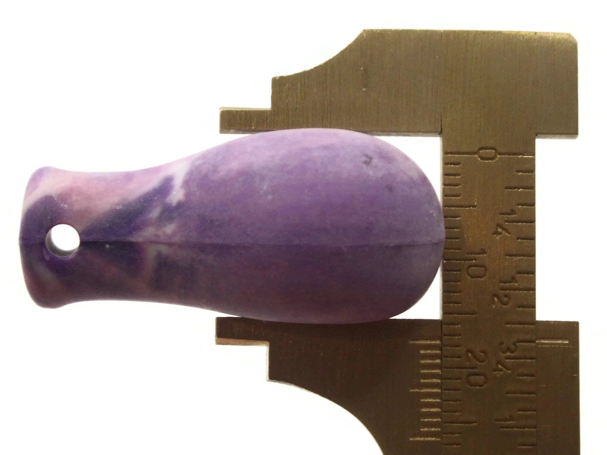 39mm Purple Vintage Plastic Bag Shaped Charm