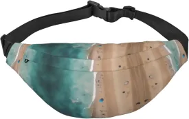 Aerial view of the beach Fashion Crossbody Appearance High capacity outdoor with Adjustable Comfortable Work Leisure Versatile