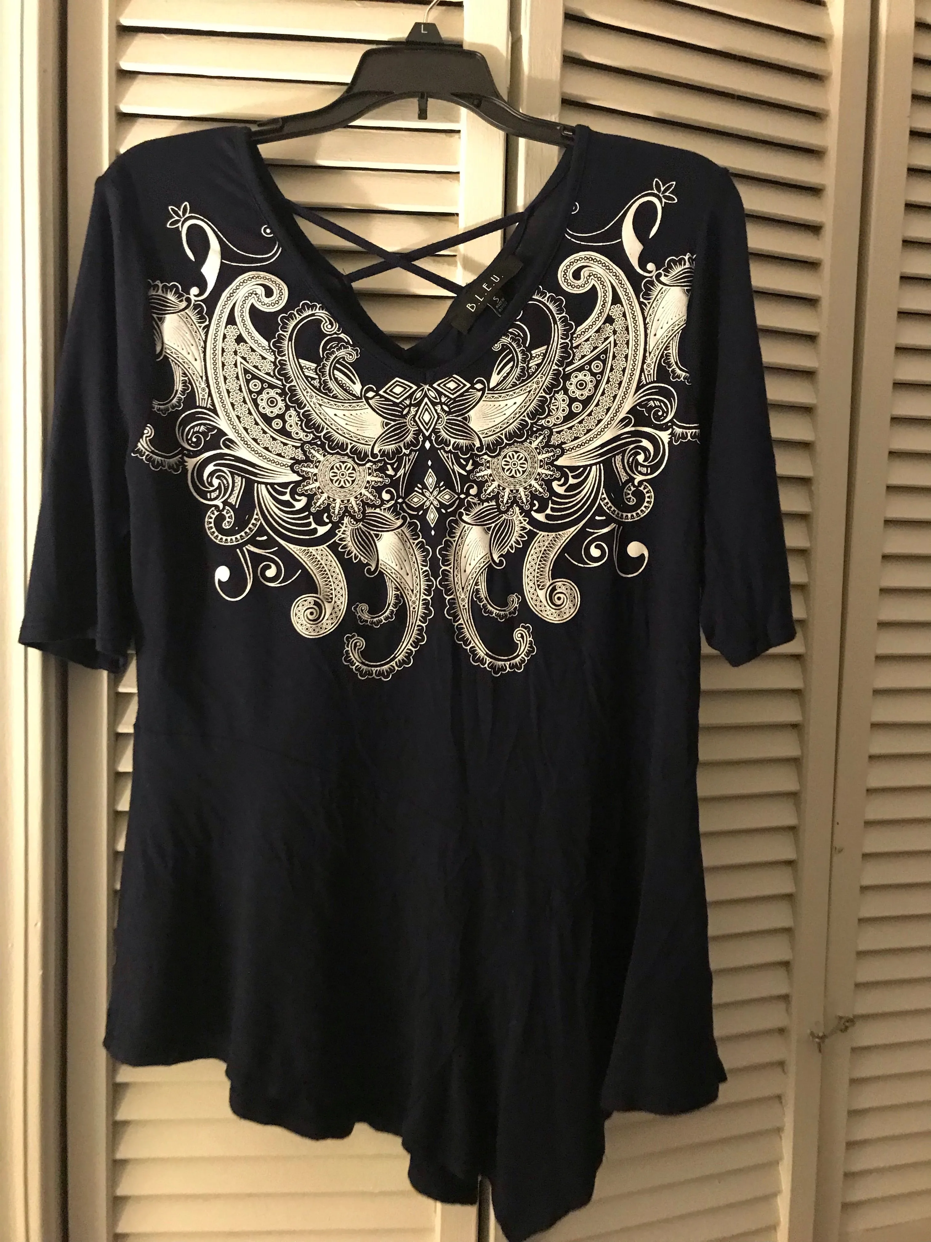 BLEU Brand Navy Criss Cross- Small