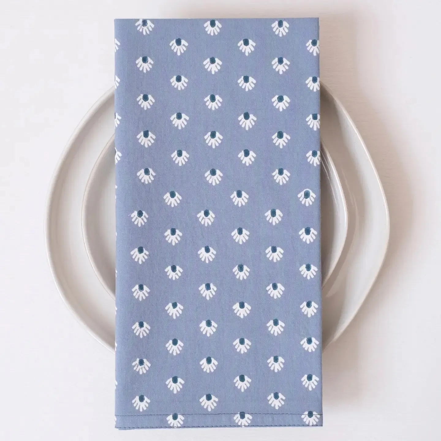 Block Printed Napkins - Aja Cloud