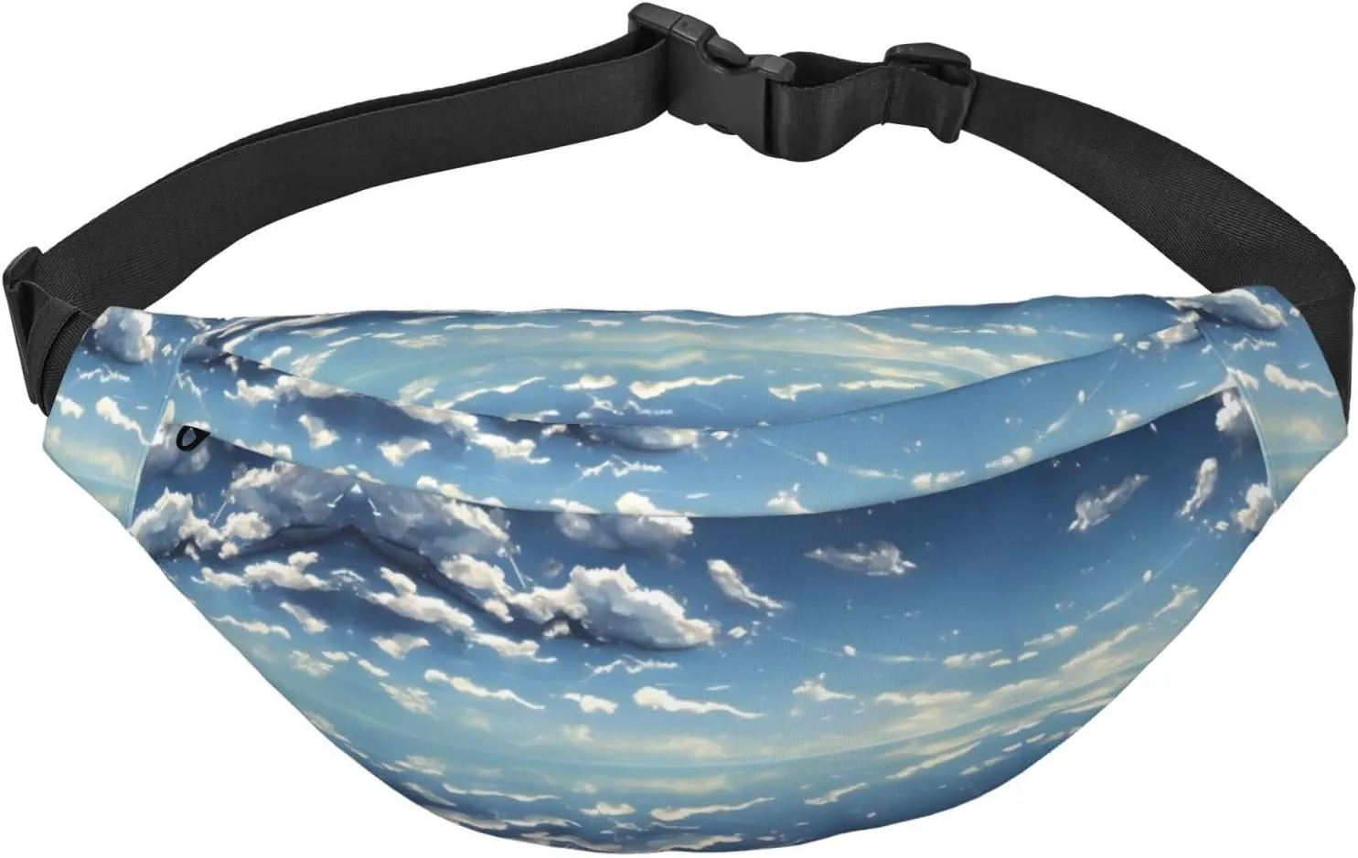 Blue sky and white clouds Fashion Crossbody Appearance High capacity outdoor with Adjustable Comfortable Work Leisure Versatile, RXZER23