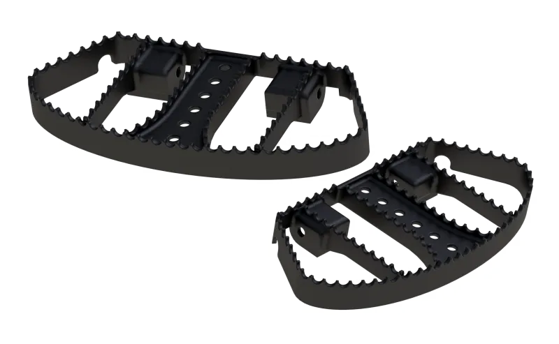 Burly Brand MX Passenger Boards - Black