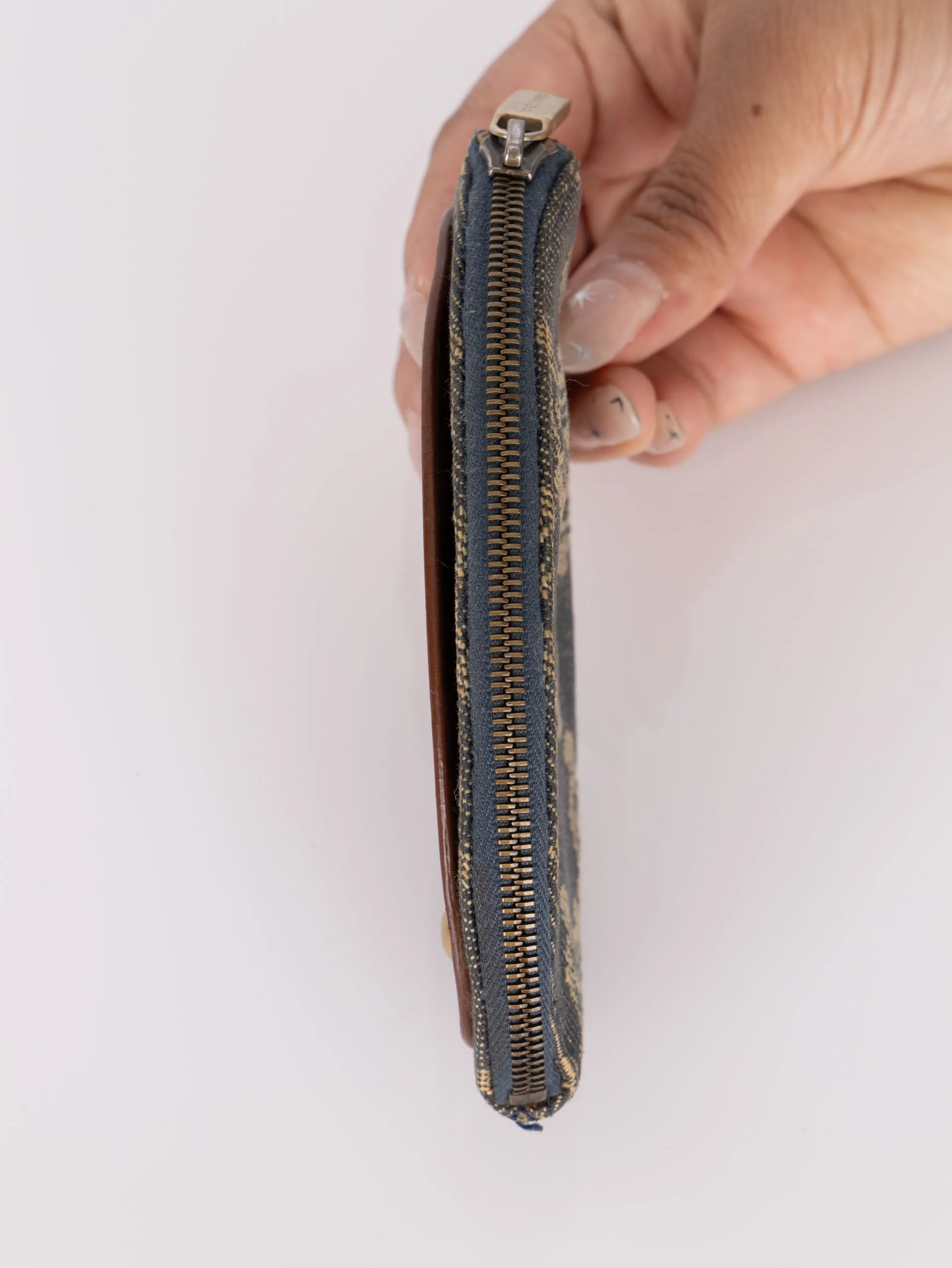 Celine Triomphe Denim Key Pouch