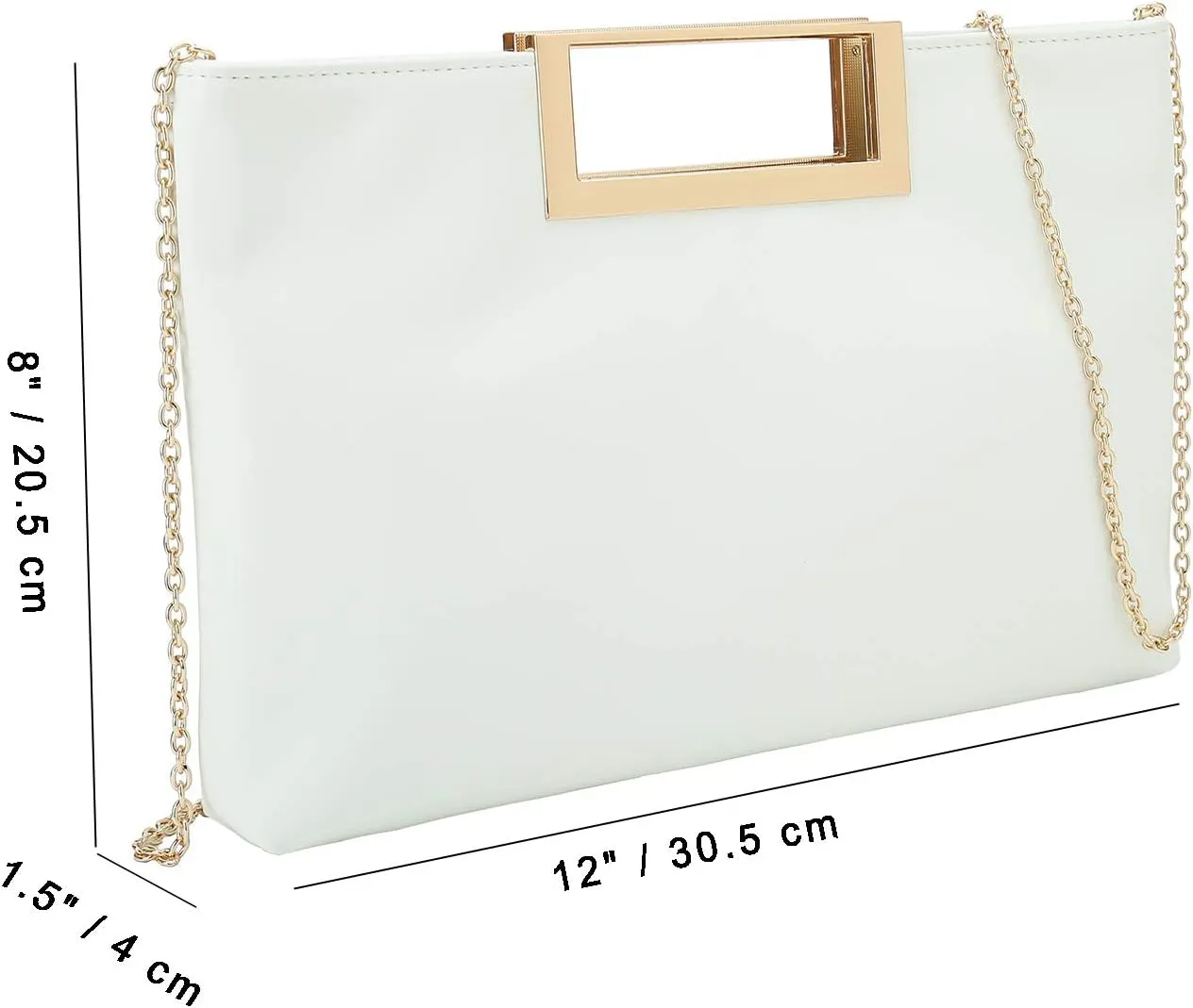 CHARMING TAILOR Fashion PU Leather Handbag Stylish Women Convertible Clutch Purse