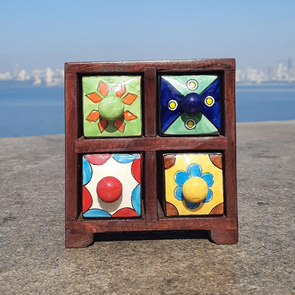 Chest of Drawer in 4 Step (Assorted Colours & Designs)