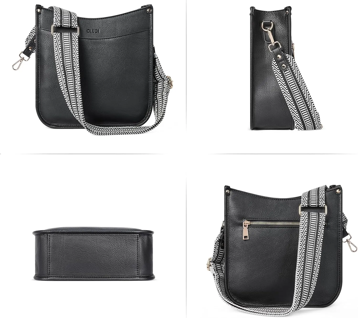 CLUCI Crossbody Bags For Women Trendy Fashion Shoulder Bag Vegan Leather Purse For Ladies with Adjustable Strap