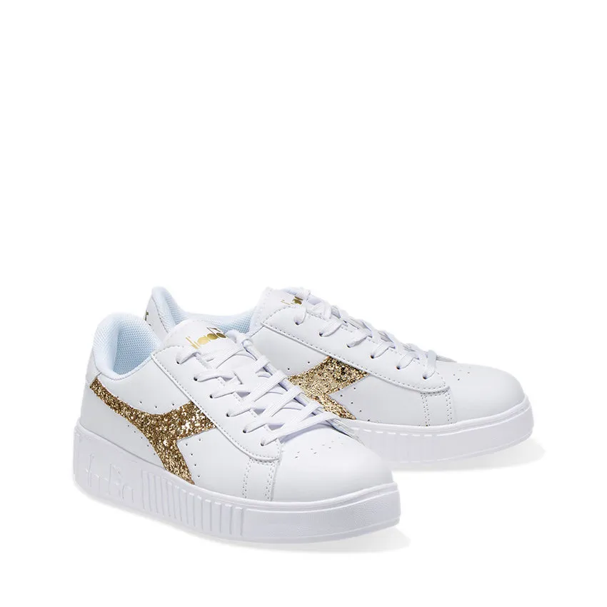 DIADORA SNEAKERS GAME STEP GS BIANCO - ORO