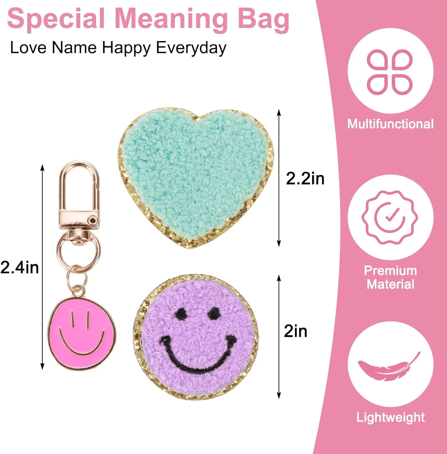 Fanny Pack for Girls 4-14, Nylon Kids Crossbody Bag Belt Bag with Keychain, Party Waist Bags for Kids Teens Girls, Personalized Gifts for Birthday Party Christmas, Pink J