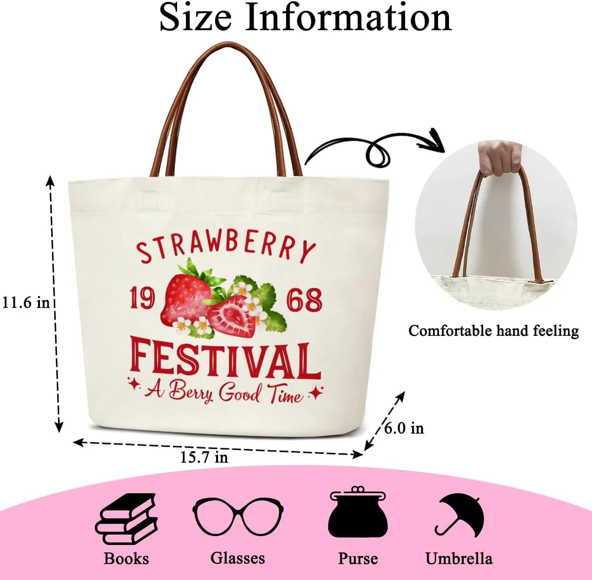 Funny Canvas Tote Bag Aesthetic Bag for Women Reusable Grocery Shopping Bag With Handles Cute Tote Bag