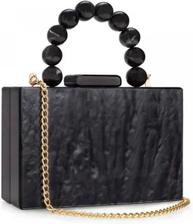 Gets Acrylic Clutch Purses for Women with Marbling Purses and Handbags Elegant Banquet Evening Crossbody Bag