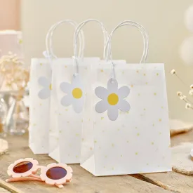 Ginger Ray Daisy Print Party Bags - 5 Pkt