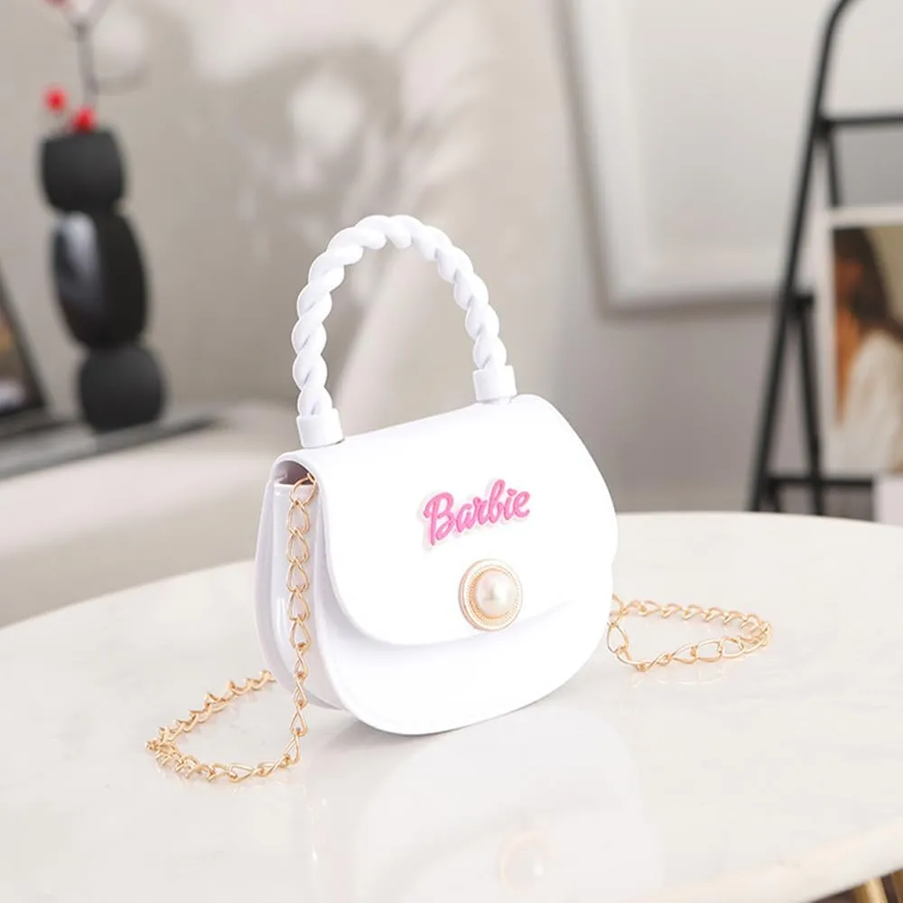 Mini Jelly Purse Handbag Shoulder Bag with Magnetic Button Wallet for Girls