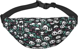Panda cute face Fashion Crossbody Appearance High capacity outdoor with Adjustable Comfortable Work Leisure Versatile