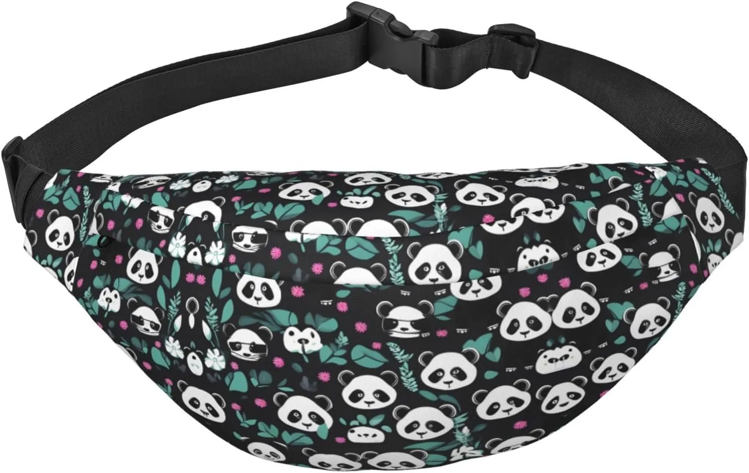Panda cute face Fashion Crossbody Appearance High capacity outdoor with Adjustable Comfortable Work Leisure Versatile