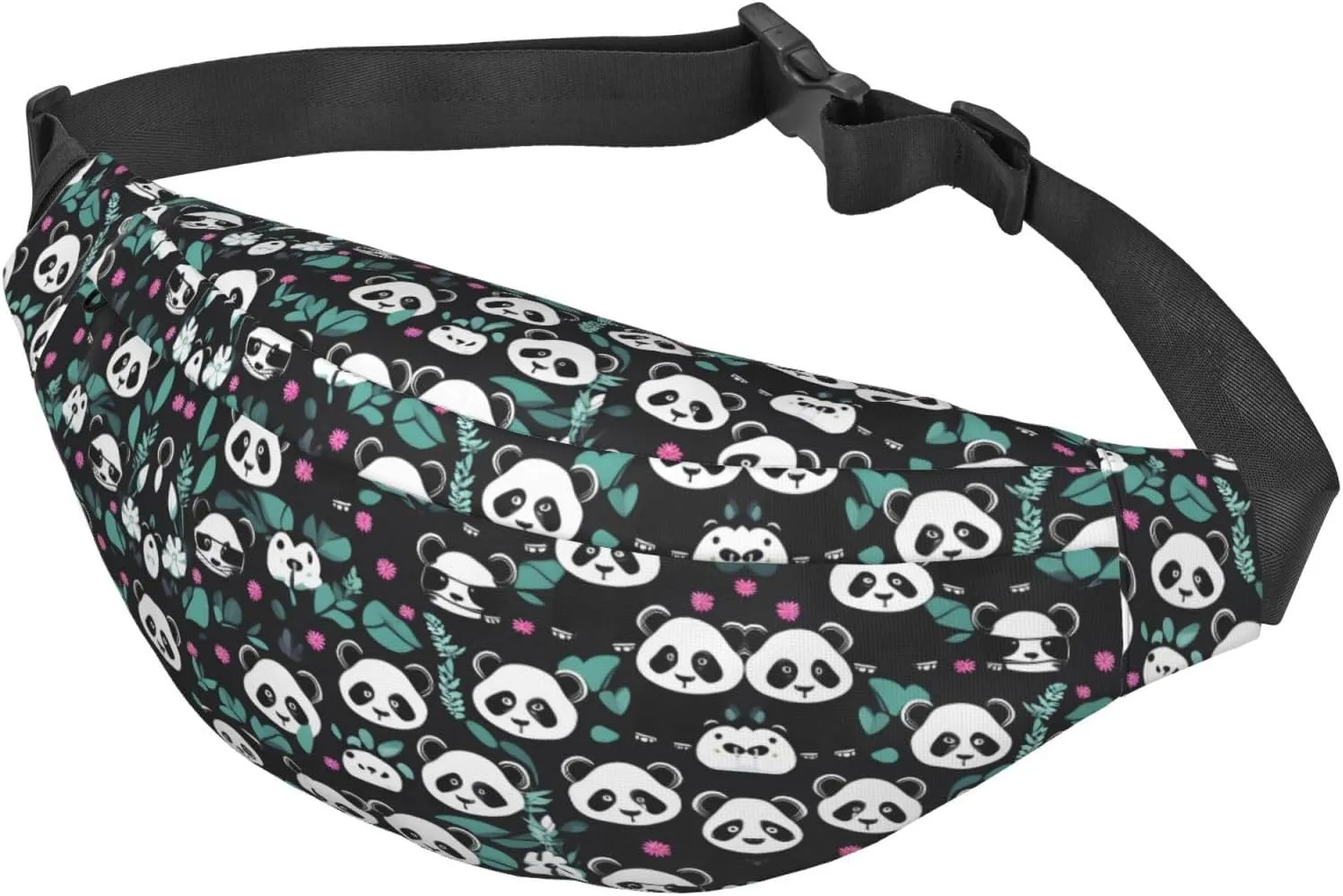 Panda cute face Fashion Crossbody Appearance High capacity outdoor with Adjustable Comfortable Work Leisure Versatile