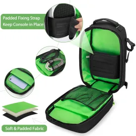 PGmoon Sling Carrying Case Compatible with Xbox Series S Game Console, Storage Travel Bag for Wireless Controllers and More Accessories (Patent Design)