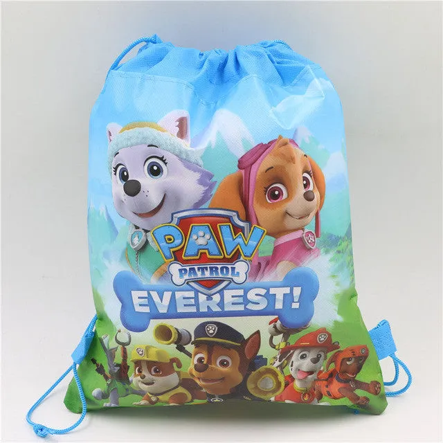 Pokemon Go Decoration Birthday Party Soy Luna Non-Woven Fabric Drawstring Minnie\Mickey Gift Bags Pikachu\Ninja Turtle Supplies