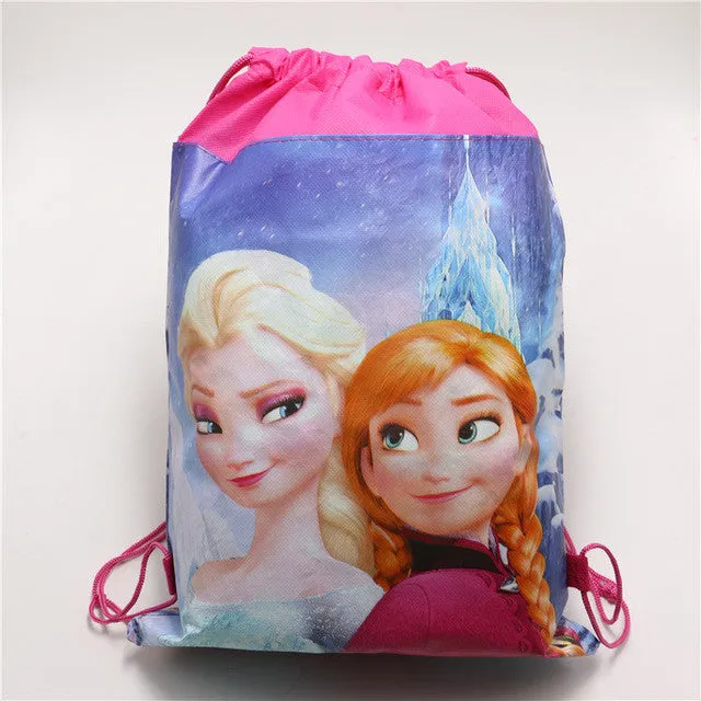 Pokemon Go Decoration Birthday Party Soy Luna Non-Woven Fabric Drawstring Minnie\Mickey Gift Bags Pikachu\Ninja Turtle Supplies