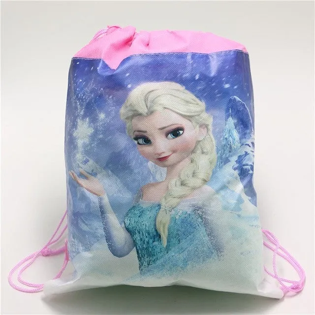 Pokemon Go Decoration Birthday Party Soy Luna Non-Woven Fabric Drawstring Minnie\Mickey Gift Bags Pikachu\Ninja Turtle Supplies