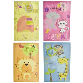 Pop-Up Animal Party Gift Bags, 12-Inch, 4-Piece