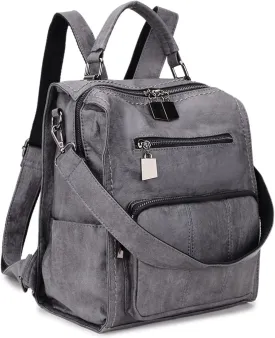 RAVUO Backpack Purse for Women, Fashion Leather Handbags Designer Convertible Satchel Ladies Shoulder Bag 3 Ways to Carry