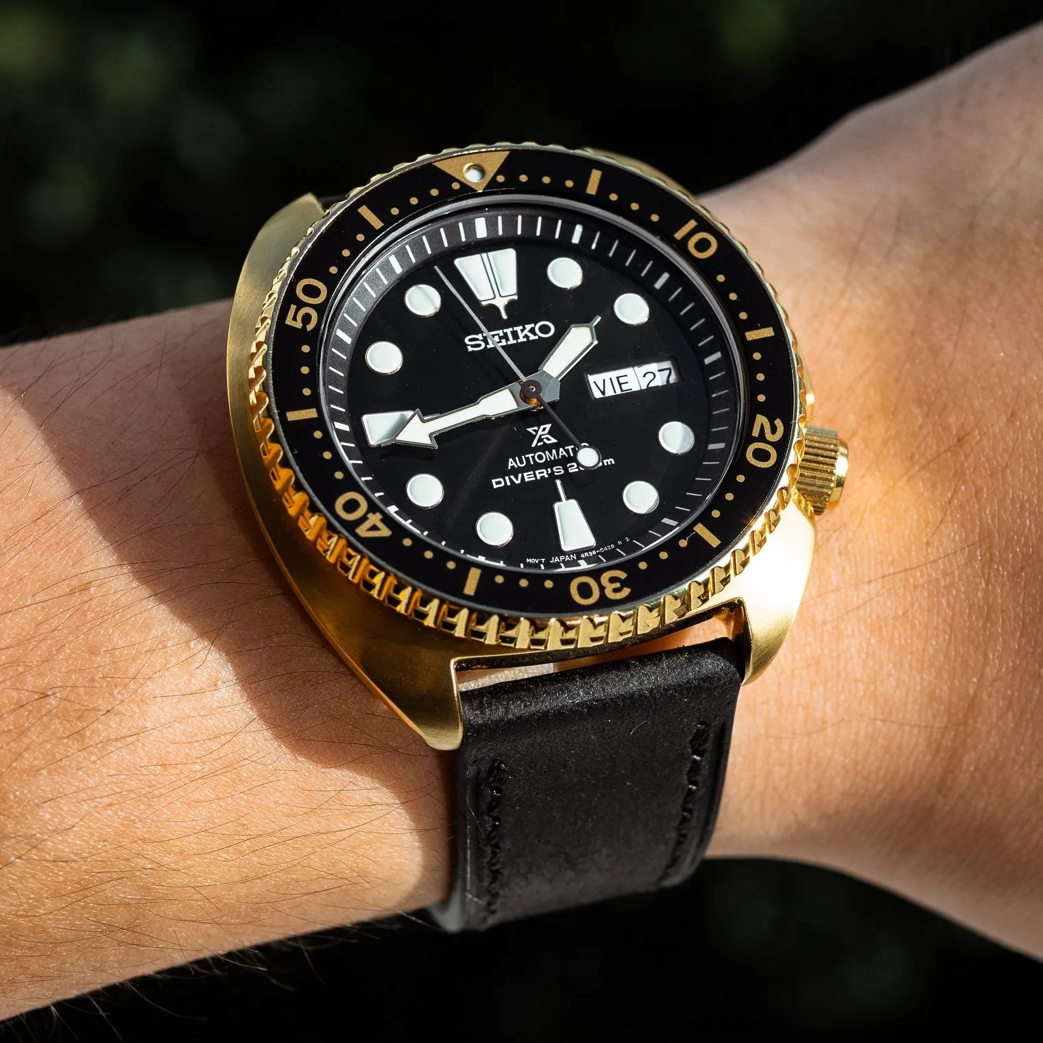Signature Pueblo Leather Strap in Black