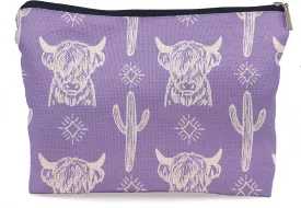 Western Makeup Bag,Western Gifts For Women,Cow Makeup Bag,Cowgirl Stuff,Western Stuff For Women,Western Gifts,Cowgirl Gifts(COW D)