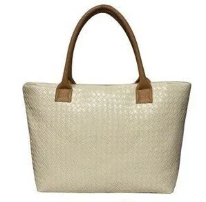 Women PU Leather Handbag,Tote Shoulder Bags, large capacity PU weave bags ,fashion design